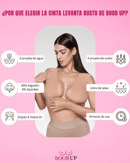 BOOST - Almohadilla Pegajosa Para Aumentar 2 Tallas Más Tu Busto